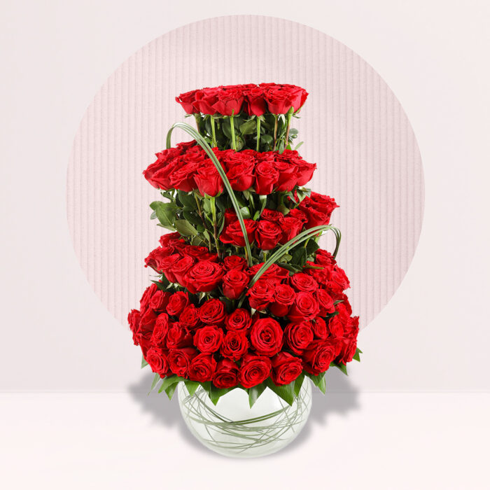 ELEGANCE OF 101 RED ROSES